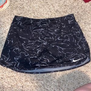 Marble black and white Nike tennis skirt